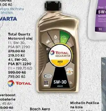 Tesco Total quartz motorový olej 5w-30 nabídka