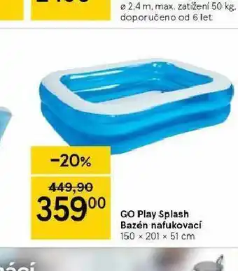 Tesco Bazén nafukovací nabídka