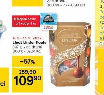 Tesco Lindt lindor koule nabídka