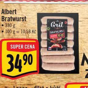 Jip Albert bratwurst nabídka