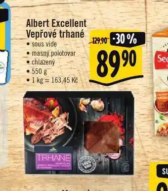 Albert excellent vepřové trhané sous vide