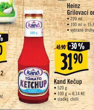Jip Kand kečup nabídka