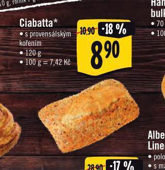 Jip Ciabatta nabídka