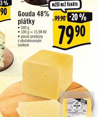 Jip Gouda 48% plátky nabídka