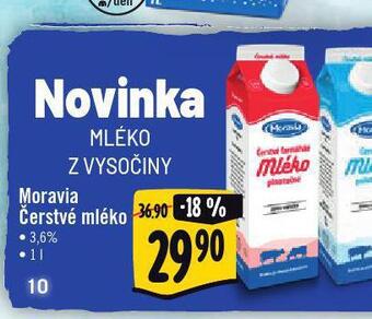 Jip Moravia čerstvé mléko 3,6% nabídka