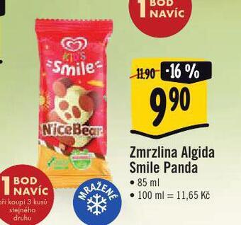 Jip Zmrzlina algida smile panda nabídka