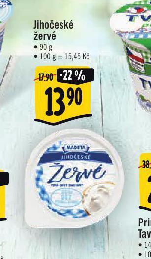 Jip Jihočeské žervé nabídka