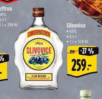 Jip Slivovice nabídka