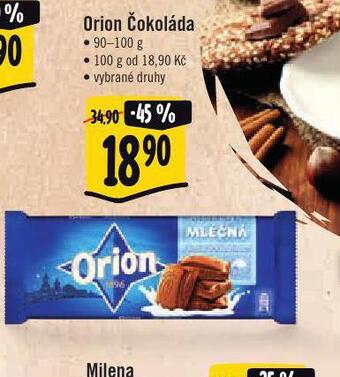Jip Orion čokoláda nabídka
