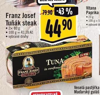 Jip Franz josef tuňák steak nabídka
