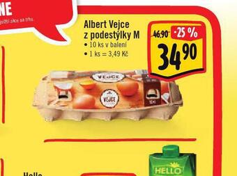 Jip Albert vejce z podestýlky m 10 ks nabídka
