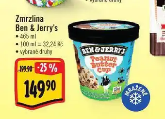 Albert Ben & jerry´s zmrzlinas nabídka
