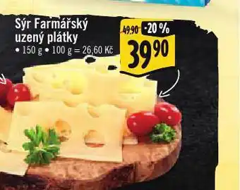 Albert Sýr farmářský uzený plátky nabídka