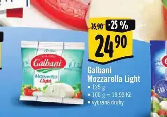Albert Mozzarella light nabídka