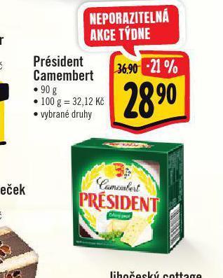 Albert Président camembert nabídka
