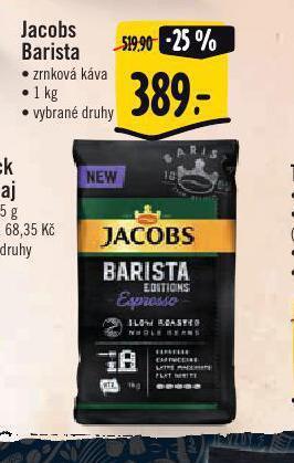 Albert Jacobs barista zrnková káva nabídka
