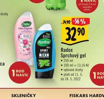 Albert Radox sprchový gel nabídka