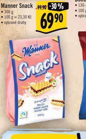 Albert Manner snack nabídka
