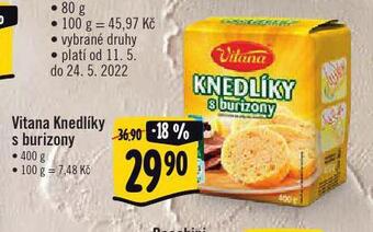 Albert Vitana knedlíky s burizony nabídka