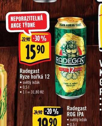 Albert Pivo radegast ryze hořká 12 nabídka