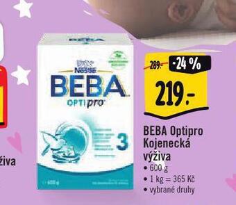 Albert Beba optipro kojenecká výživa nabídka