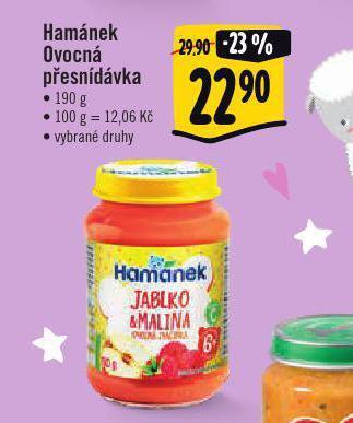 Albert Hamánek ovocná přesnídávka nabídka