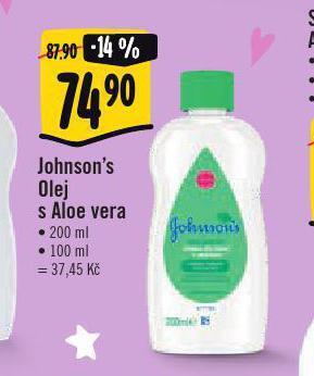 Albert Johnson´s olej s aloe vera nabídka