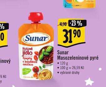 Albert Sunar masozeleninové pyré nabídka