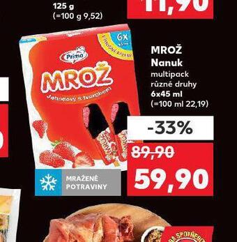 Kaufland Mrož nanuk nabídka