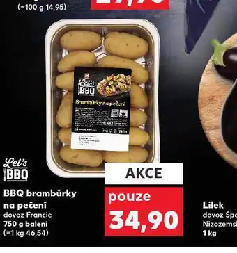 Kaufland Bbq brambůrky na pečení nabídka