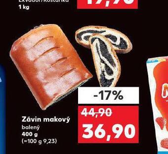 Kaufland Závin makový nabídka