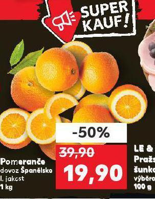 Kaufland Pomeranče nabídka
