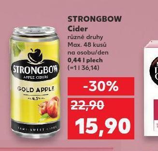 Kaufland Strongbow cider nabídka