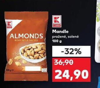 Kaufland Mandle pražené, solené nabídka