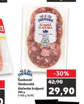 Kaufland Šunková / venkovská tlačenka krájená nabídka