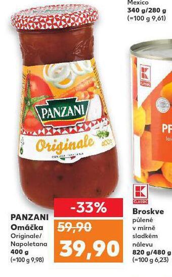 Kaufland Panzani omáčka nabídka