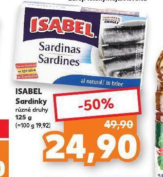 Kaufland Isabel sardinky nabídka
