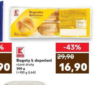 Kaufland Bageta k dopečení nabídka