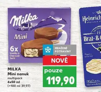 Kaufland Milka mini nanuk nabídka