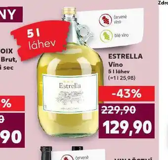 Kaufland Estrella víno nabídka