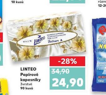 Kaufland Linteo papírové kapesníky nabídka