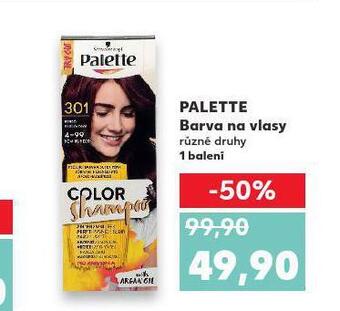 Kaufland Palette barva na vlasy nabídka