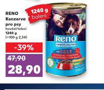Kaufland Reno konzerva pro psy nabídka