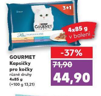 Kaufland Gourmet kapsičky pro kočky nabídka