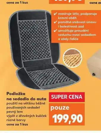 Kaufland Podložka na sedadlo do auta nabídka