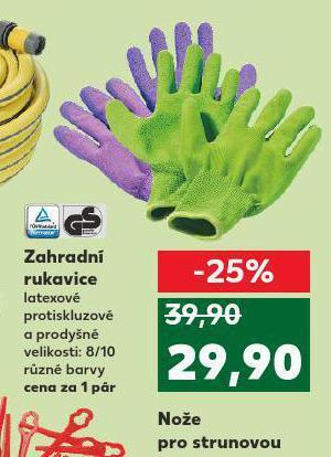 Kaufland Zahradní rukavice nabídka