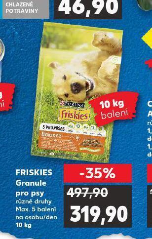 Kaufland Friskies granule pro psy nabídka
