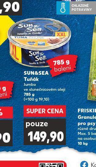 Kaufland Sun & sea tuňák nabídka