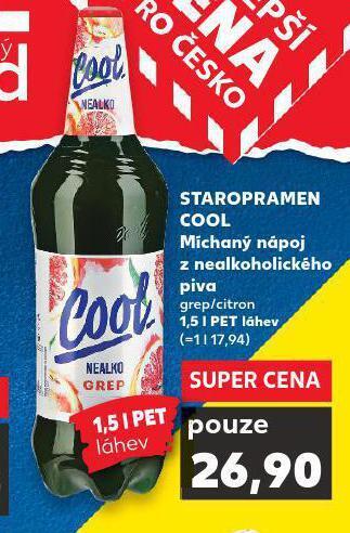 Kaufland Pivo staropramen cool nealko nabídka