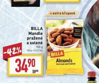 Billa Billa mandle pražené a solené nabídka